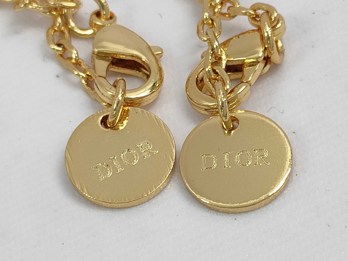 Dior Gold Logo Necklace/Bracelet Necklace