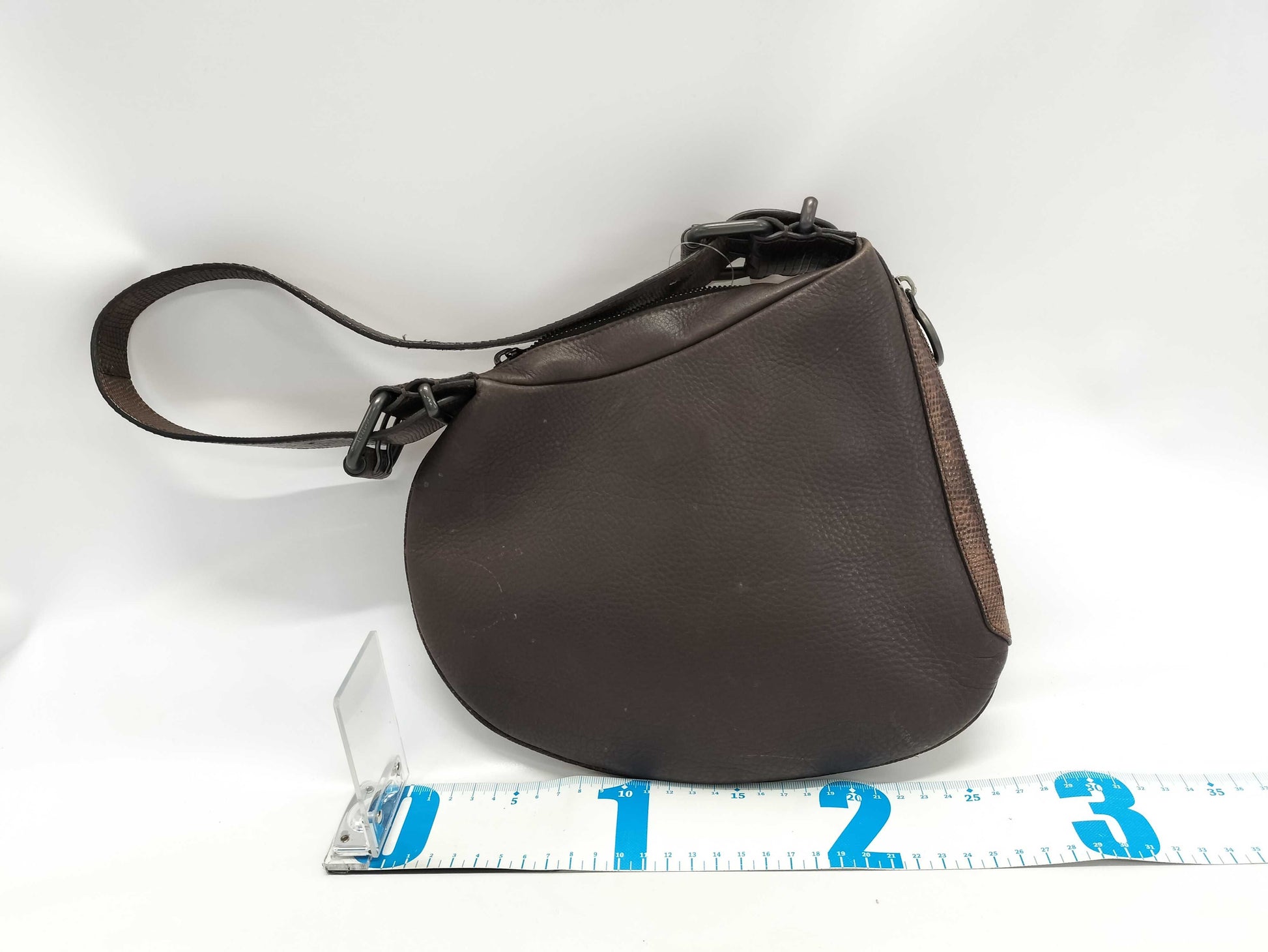 FENDI Vintage Oyster Botanical Embroidered Shoulder Bag