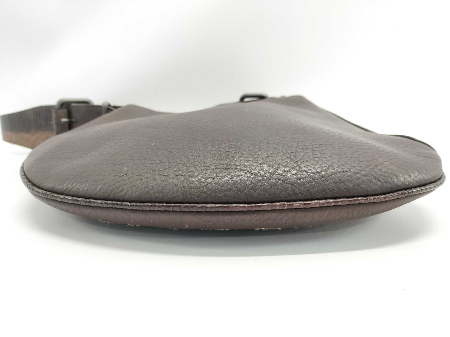 FENDI Vintage Oyster Botanical Embroidered Shoulder Bag