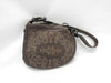 FENDI Vintage Oyster Botanical Embroidered Shoulder Bag