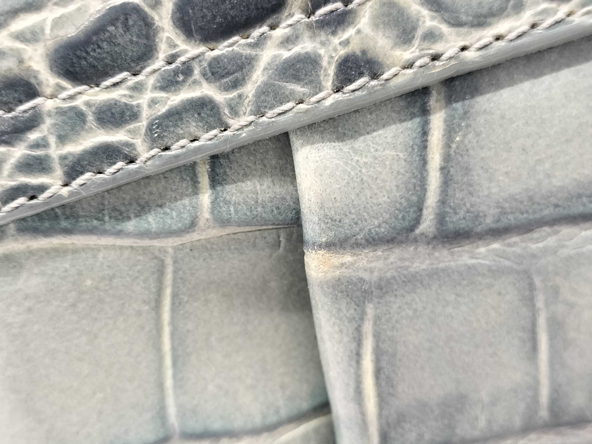 FURLA Crocodile Chain Shoulder Bag