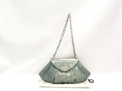 FURLA Crocodile Chain Shoulder Bag
