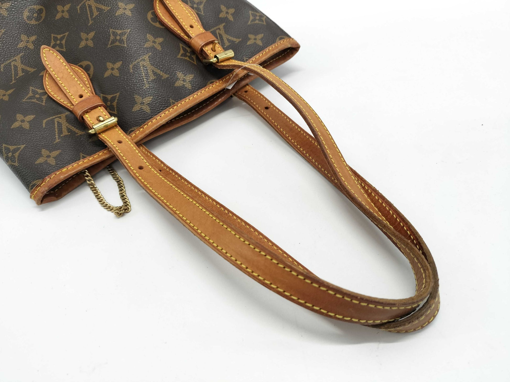 LOUIS VUITTON Monogram Petit Bucket Tote Bag 