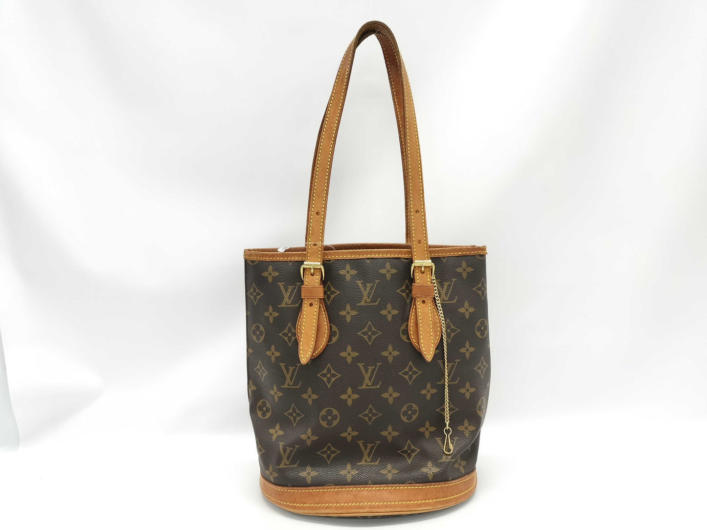 LOUIS VUITTON Monogram Petit Bucket Tote Bag 