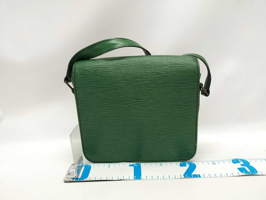 LOUIS VUITTON Epi Carte Ciel Green Shoulder Bag