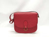 LOUIS VUITTON Epi Saint-Cloud Red Shoulder Bag with Deteriorated Pockets