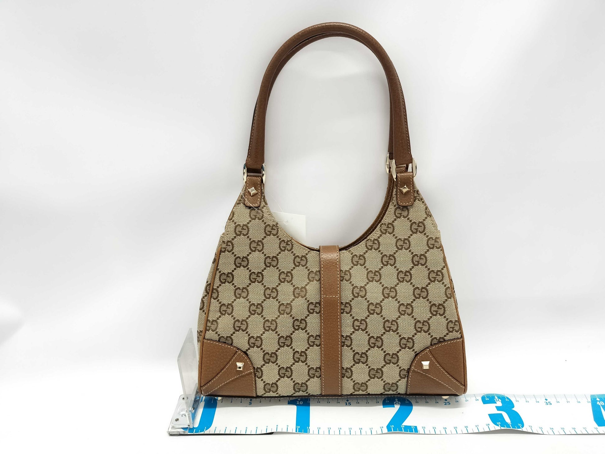 GUCCI GG Canvas 124409 Jackie One-Shoulder Bag 