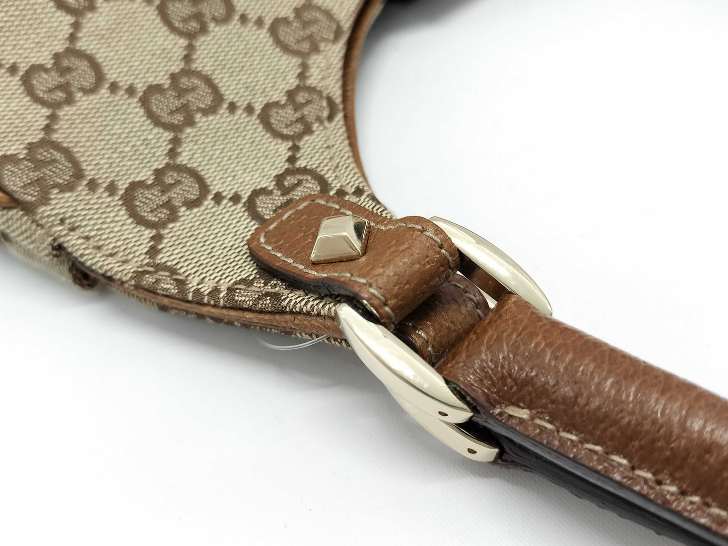 GUCCI GG Canvas 124409 Jackie One-Shoulder Bag 