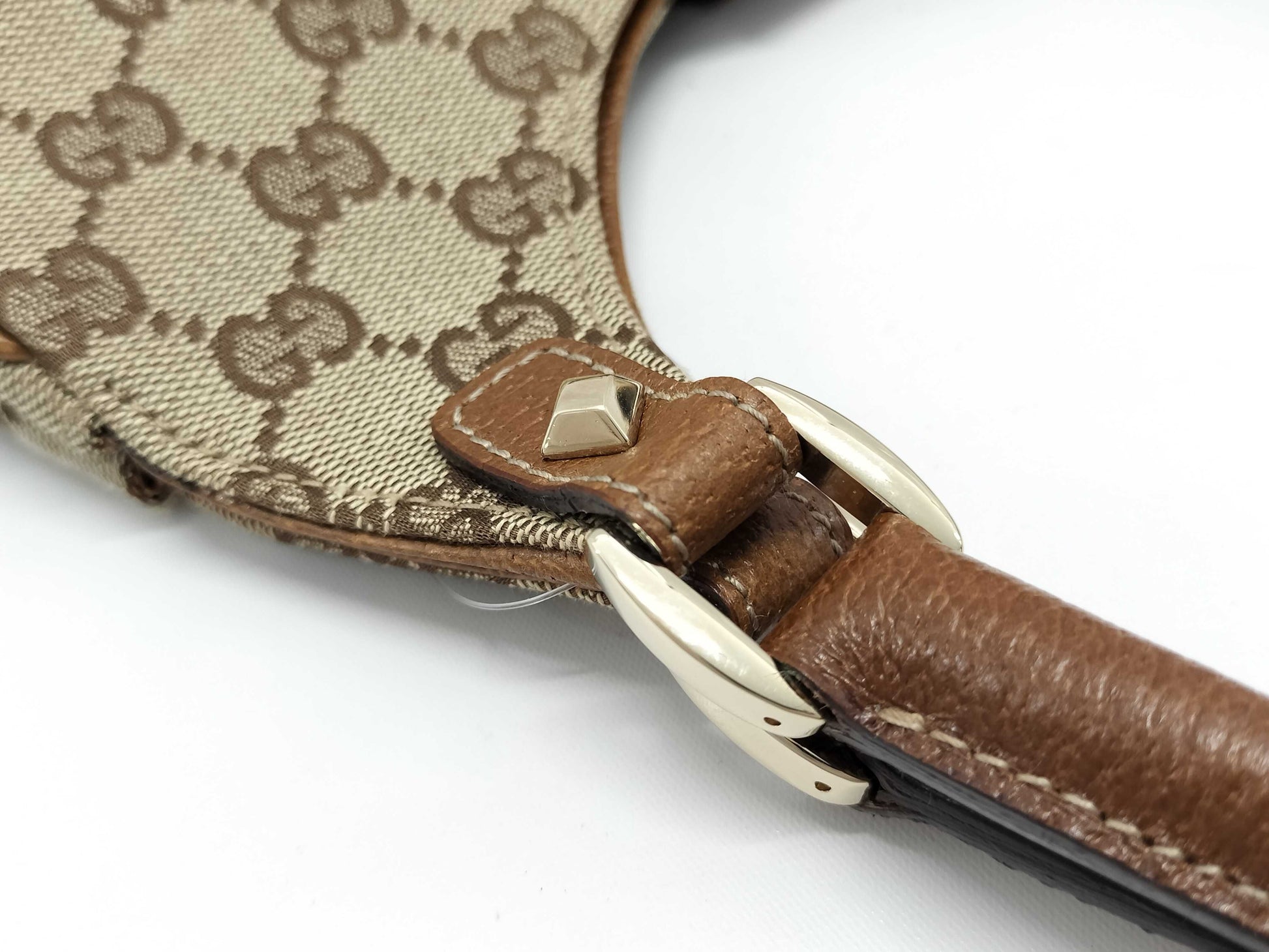 GUCCI GG Canvas 124409 Jackie One-Shoulder Bag 