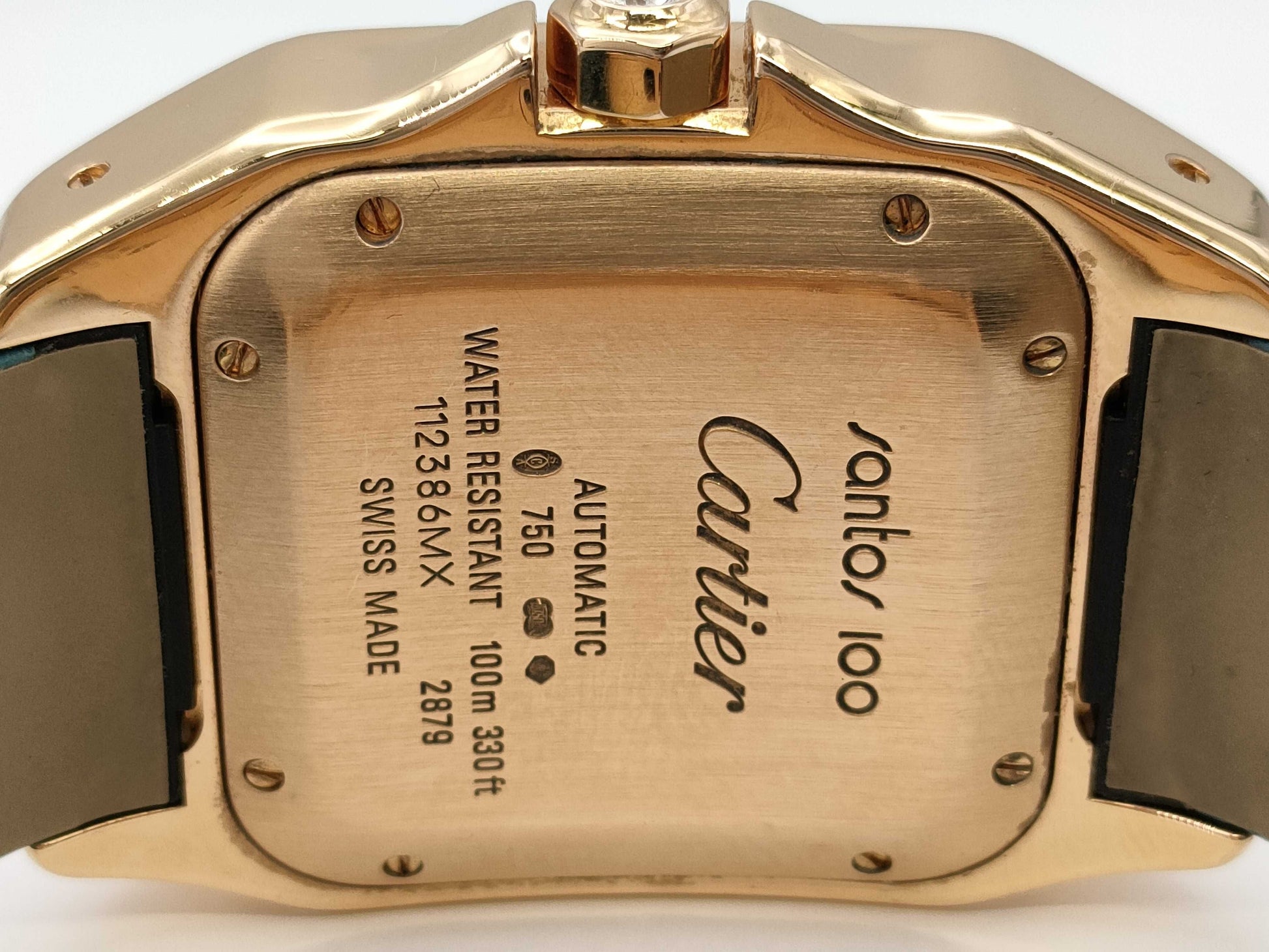 Cartier Santos 100mm WM502151 2879 112386MX Automatic 18K Gold Boys' Watch