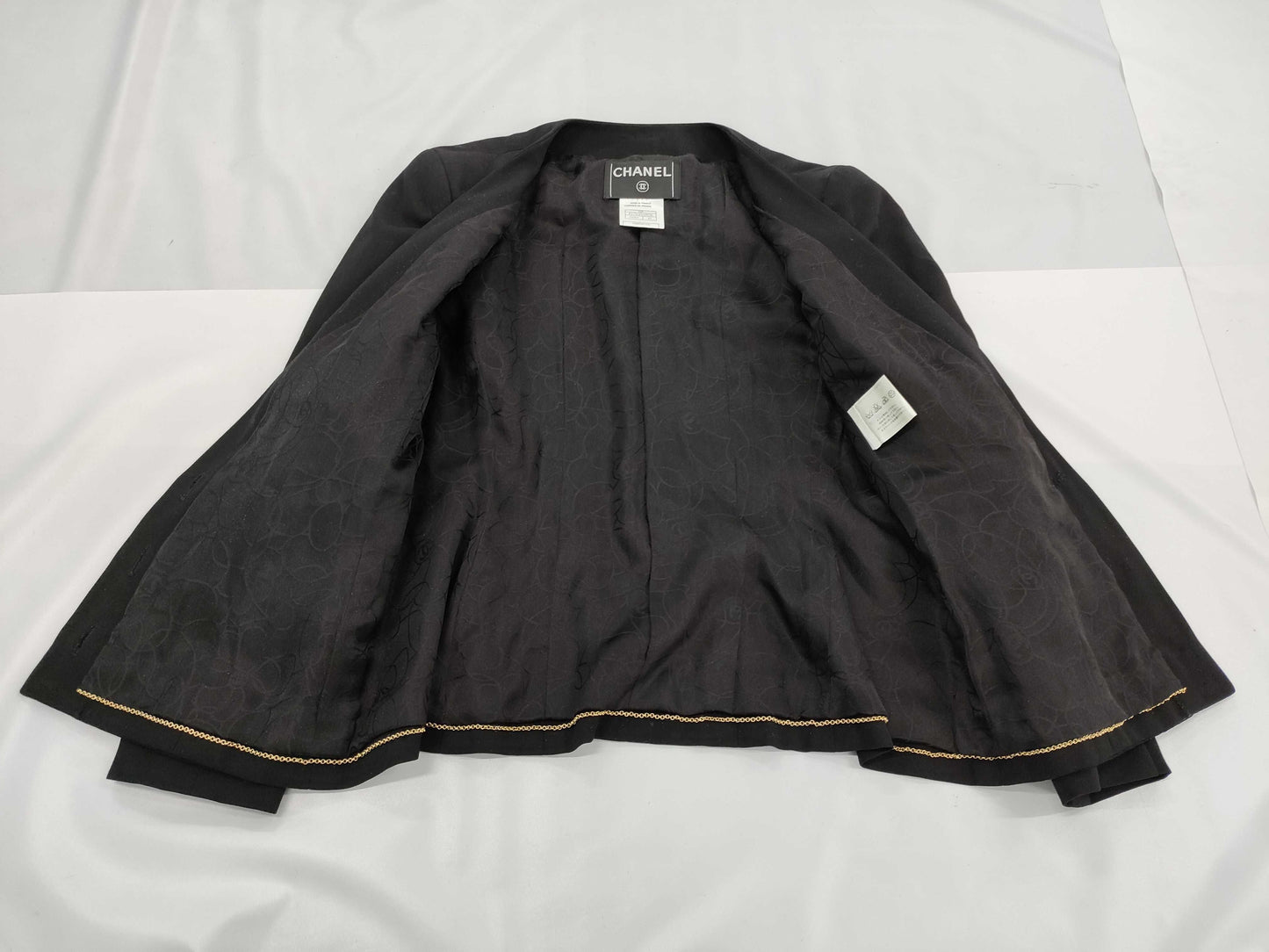 CHANEL Gold Button Jacket Jacket