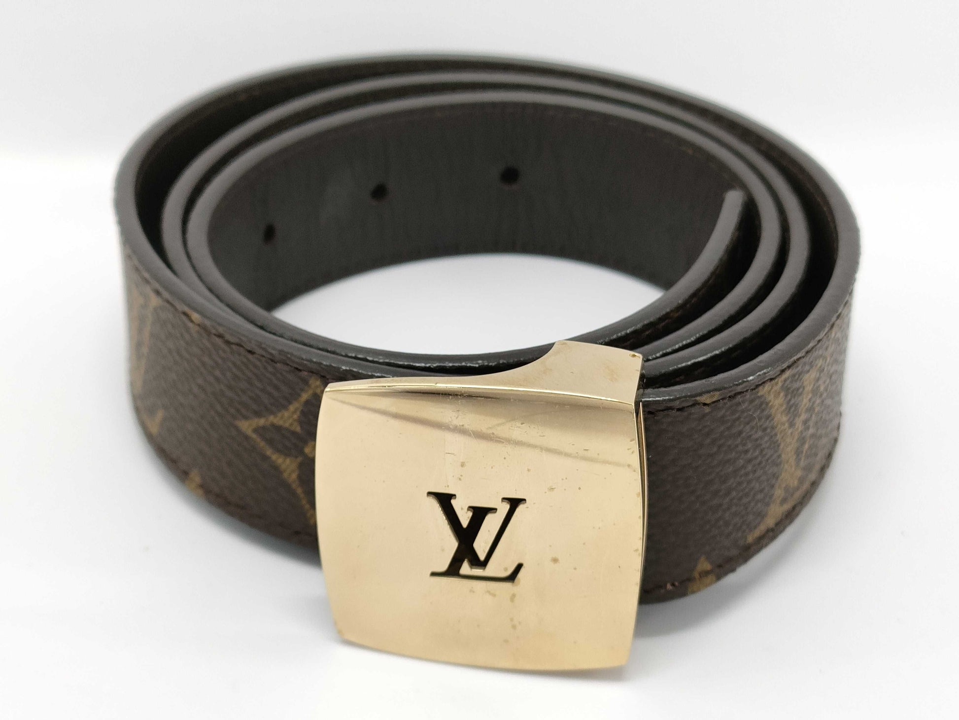 LOUIS VUITTON Monogram Monogram Santur Belt