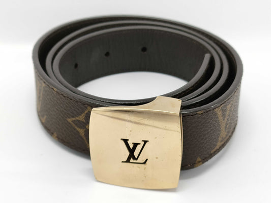 LOUIS VUITTON Monogram Monogram Santur Belt