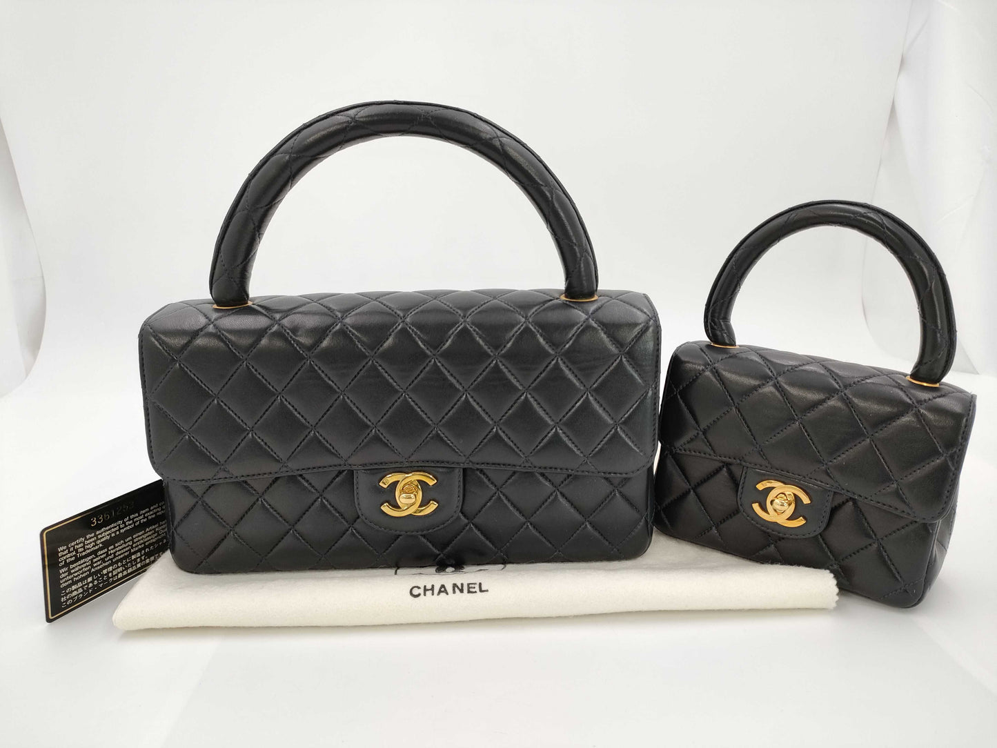 CHANEL Lambskin Matelasse Handbag with GD Hardware