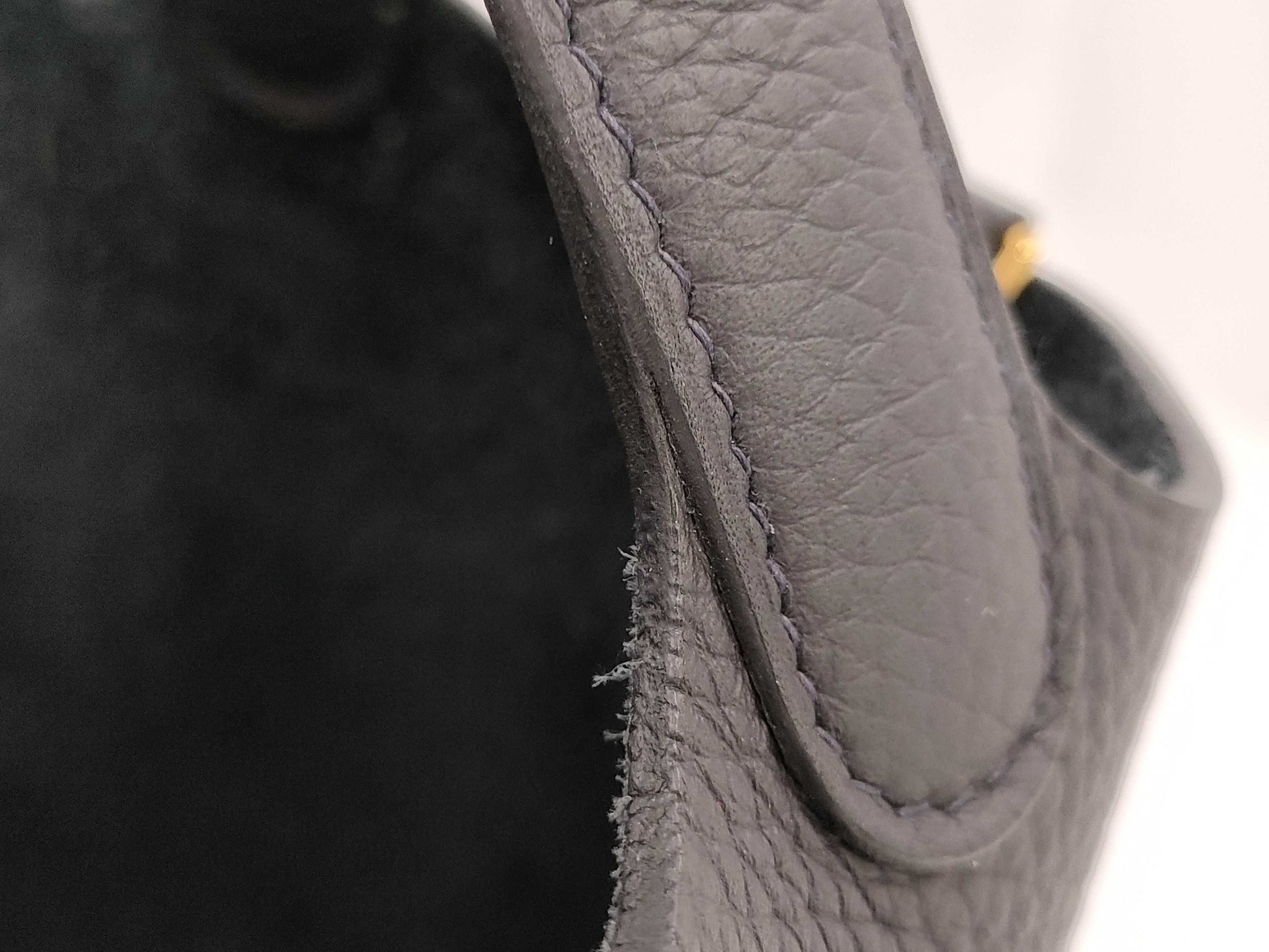 HERMES Picotin Lock PM Handbag, Taurillon, Navy Blue, GD Hardware, U Stamp