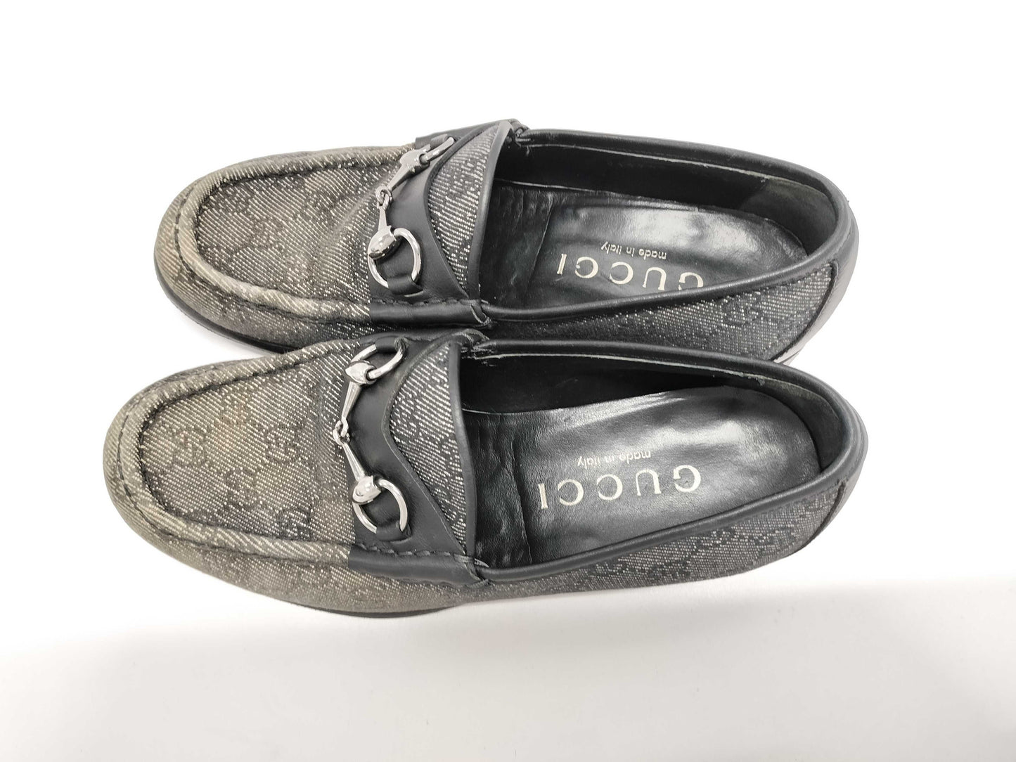 GUCCI GG Canvas Horsebit Pumps