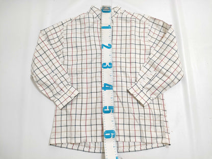 BURBERRY □Burberrys Collarless Shirt 100% Cotton Shirt