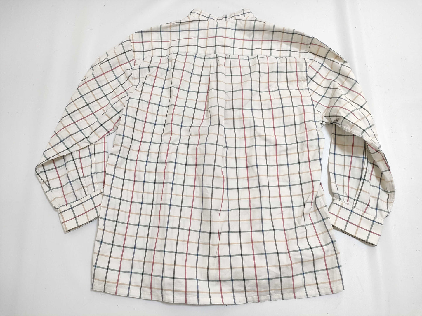 BURBERRY □Burberrys Collarless Shirt 100% Cotton Shirt