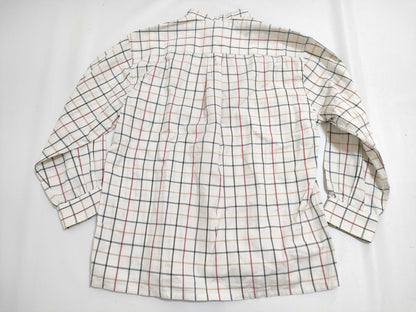 BURBERRY □Burberrys Collarless Shirt 100% Cotton Shirt