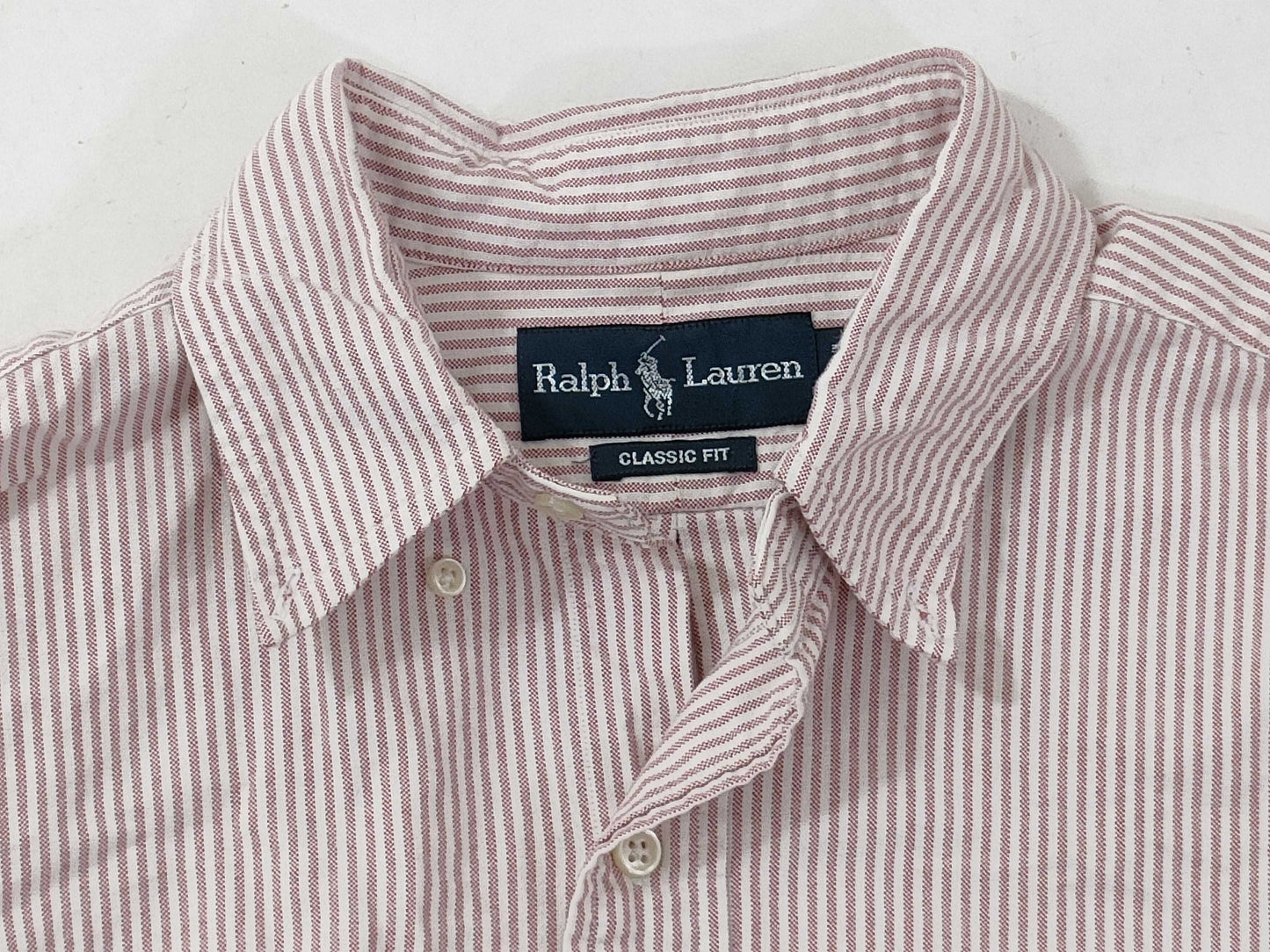 BURBERRY □ RALPH LAUREN Striped Shirt Reindeer Logo Shirt