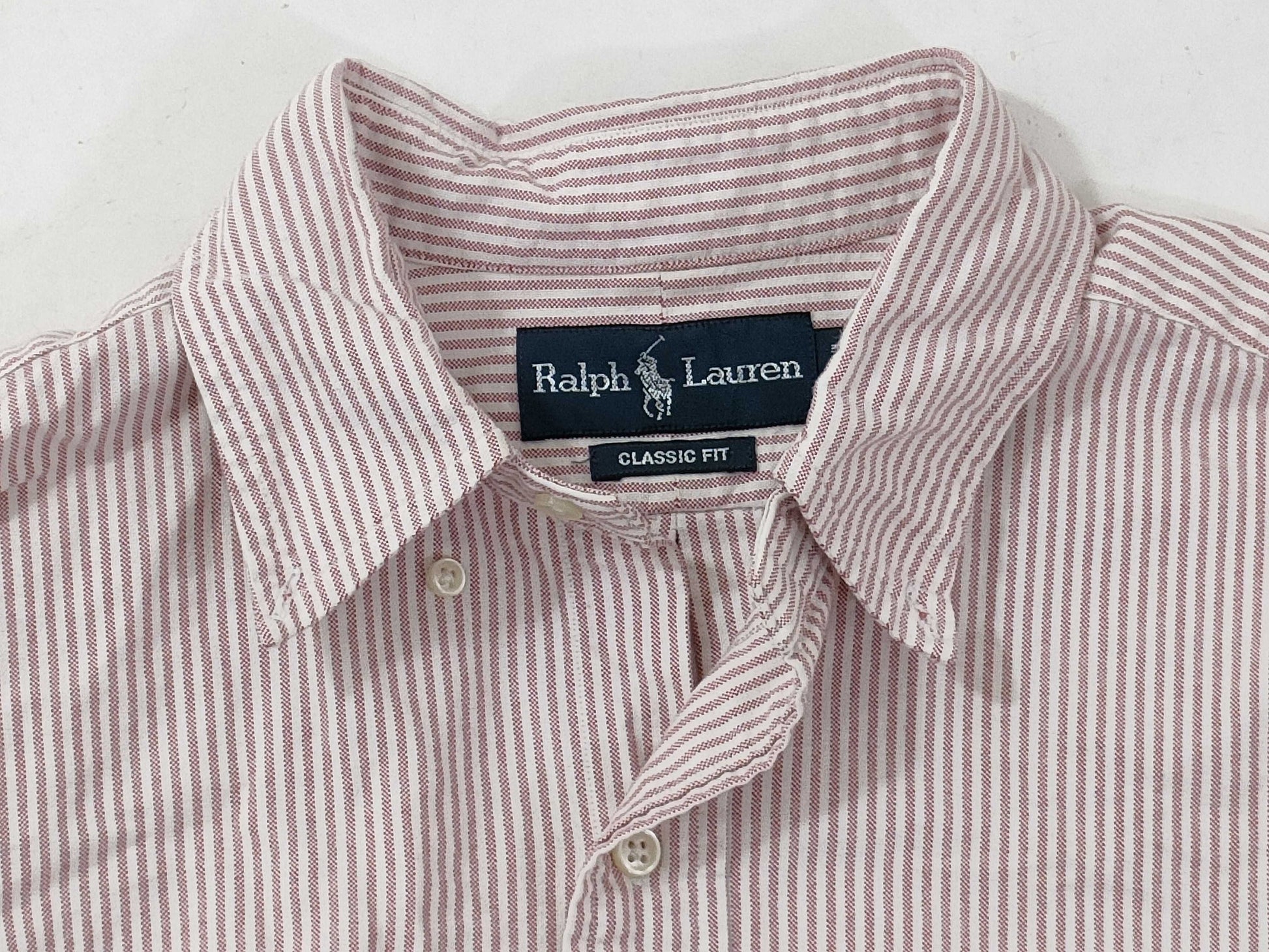 BURBERRY □ RALPH LAUREN Striped Shirt Reindeer Logo Shirt