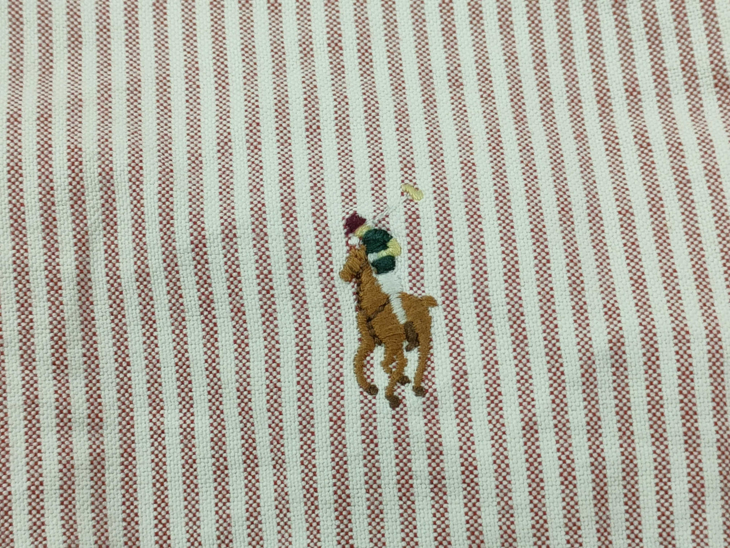 BURBERRY □ RALPH LAUREN Striped Shirt Reindeer Logo Shirt