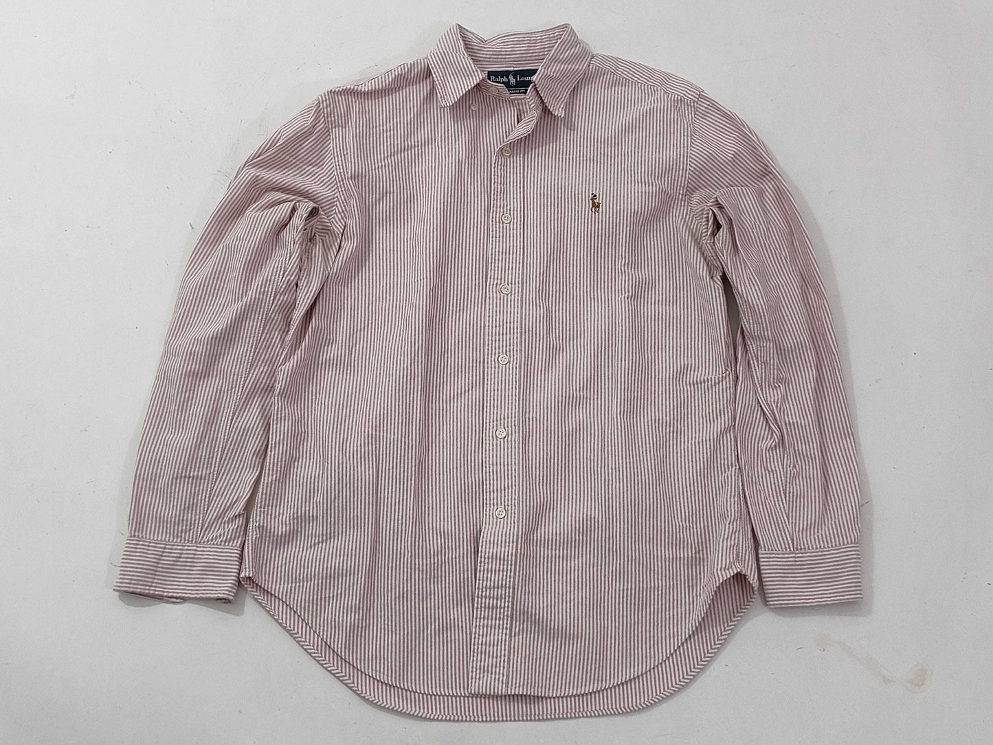 BURBERRY □ RALPH LAUREN Striped Shirt Reindeer Logo Shirt