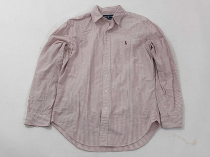 BURBERRY □ RALPH LAUREN Striped Shirt Reindeer Logo Shirt