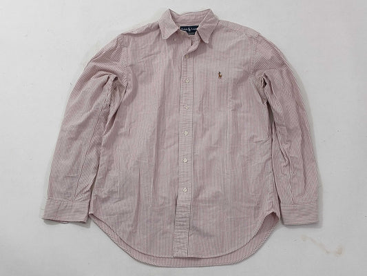 BURBERRY □ RALPH LAUREN Striped Shirt Reindeer Logo Shirt