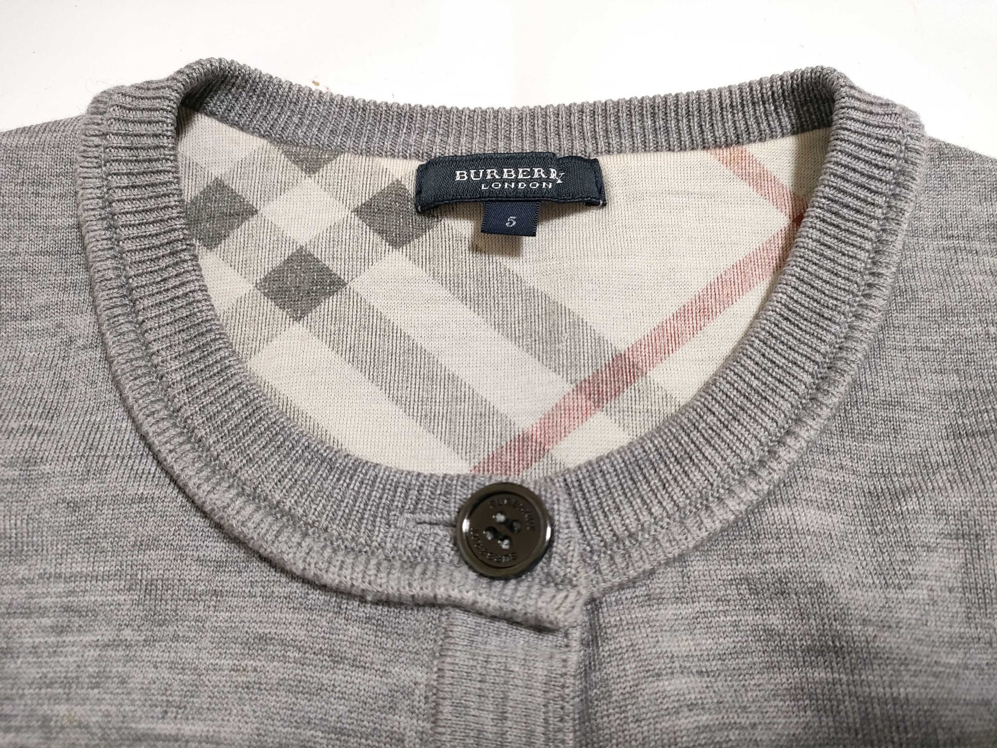 BURBERRY □ BURBERRY LONDON Checked Cardigan