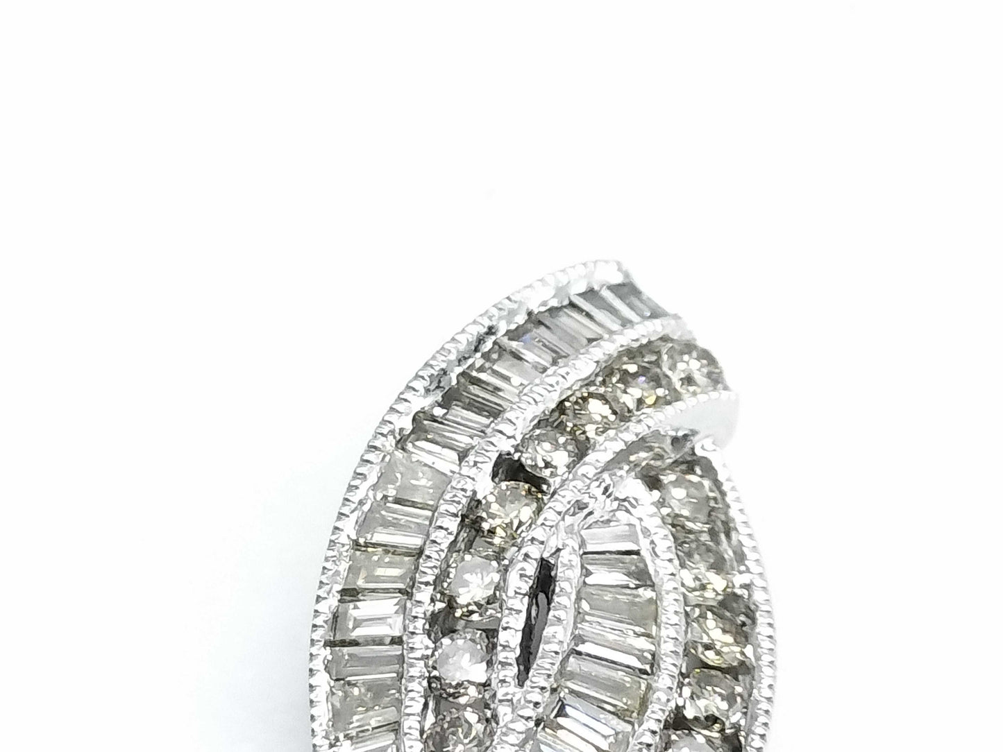 Diamond K18WG 2.6g Pendant Top 