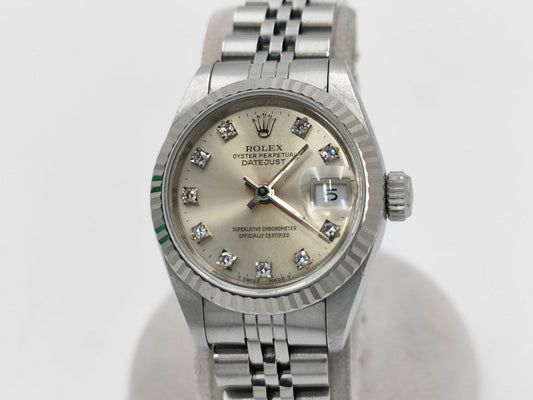 ROLEX 69174G E636854 Silver Dial Women's Watch