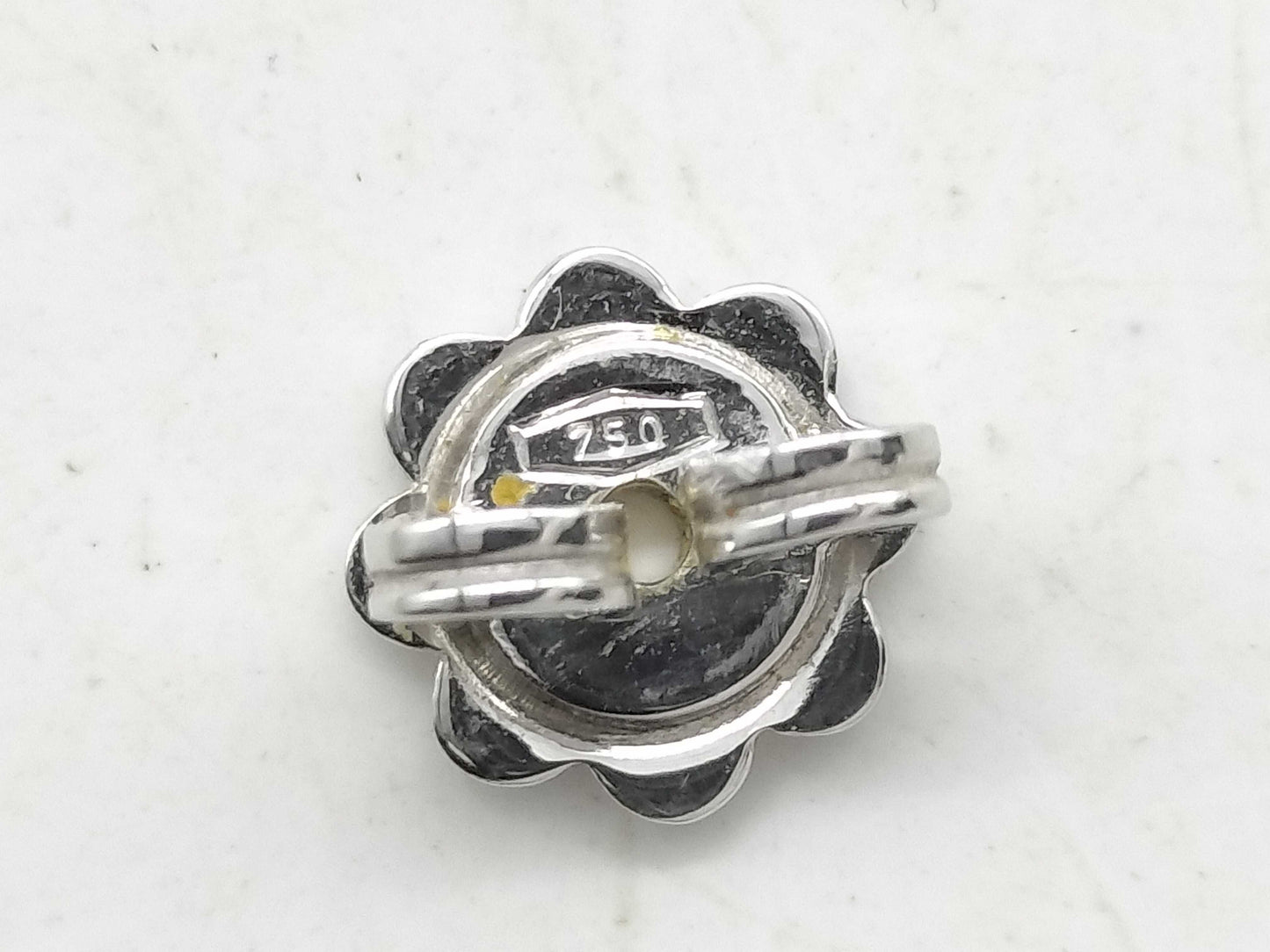 MIKIMOTO Black Pearl Earrings, Diameter 9.7mm, 750g, 4.2g 