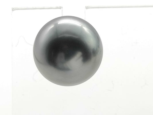 MIKIMOTO Black Pearl Earrings, Diameter 9.7mm, 750g, 4.2g 