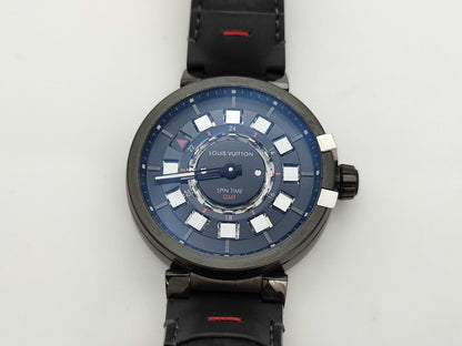 LOUIS VUITTON Tambour Evolution Spintime GMT Q1AG0 TH3490 Automatic Men's Watch