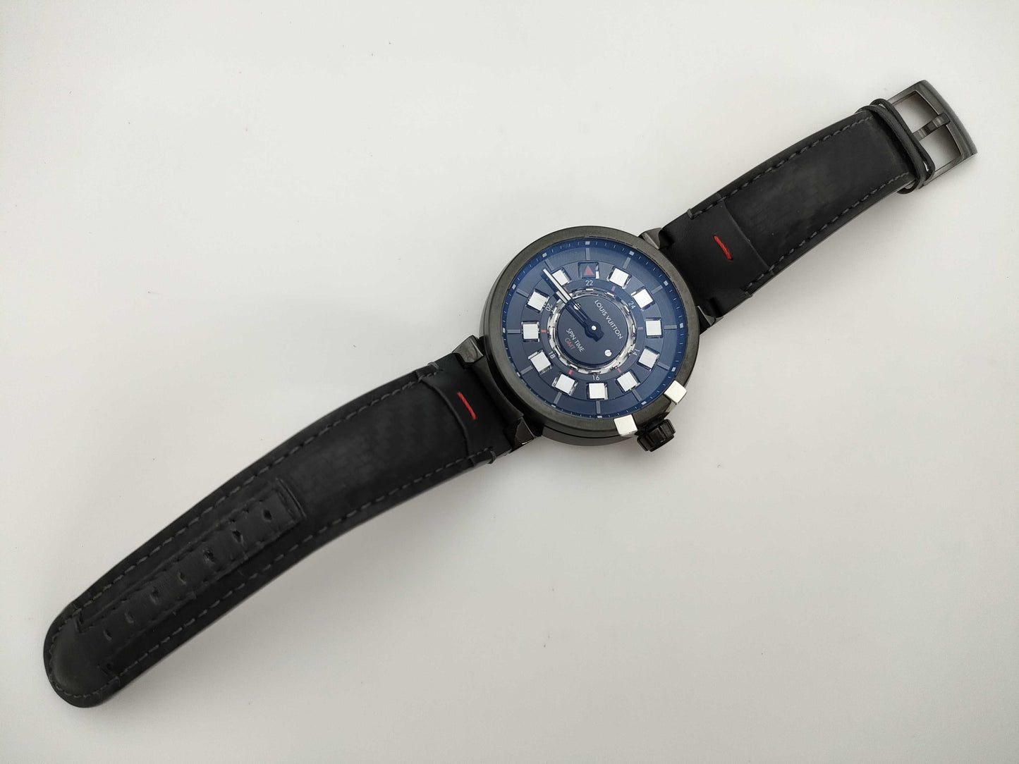 LOUIS VUITTON Tambour Evolution Spintime GMT Q1AG0 TH3490 Automatic Men's Watch