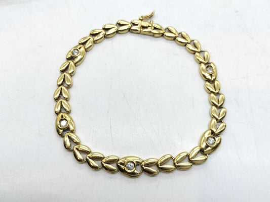 D0.32ct K18 13.1g Bracelet/Bangle 