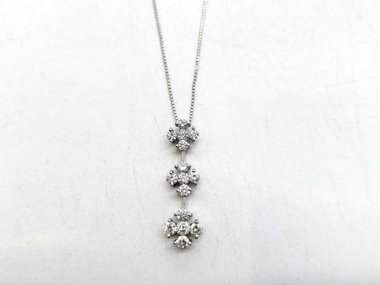 D1.00ct K18WG 4.8g Necklace 