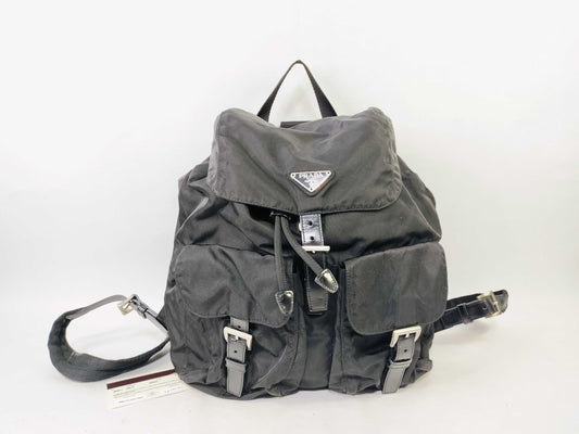 PRADA nylon and leather backpack