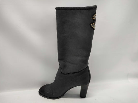 CHANEL Coco Mark Long Boots Other Shoes
