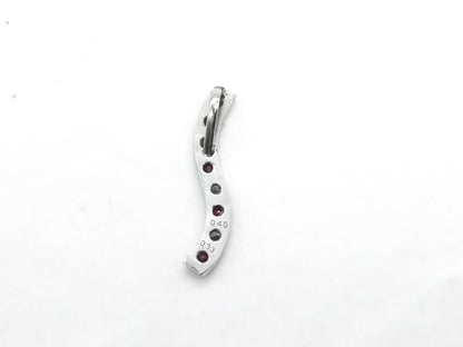 Ruby and Diamond Pt900 2.5g Pendant Top 