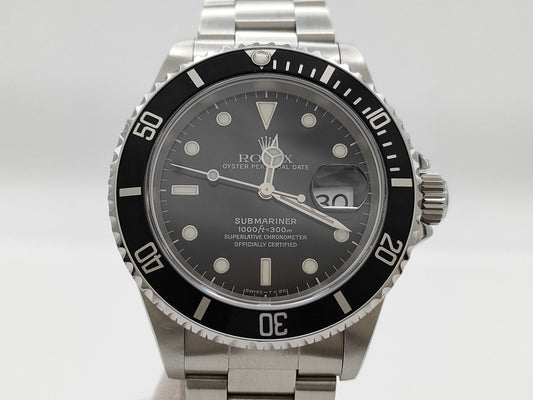 ROLEX 16610 U677347 Black Dial Oyster Bracelet Men's Watch