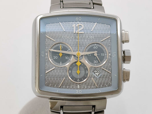 LOUIS VUITTON Speedy Chronograph Q2121 Ice Blue RP3037 Automatic Men's Watch