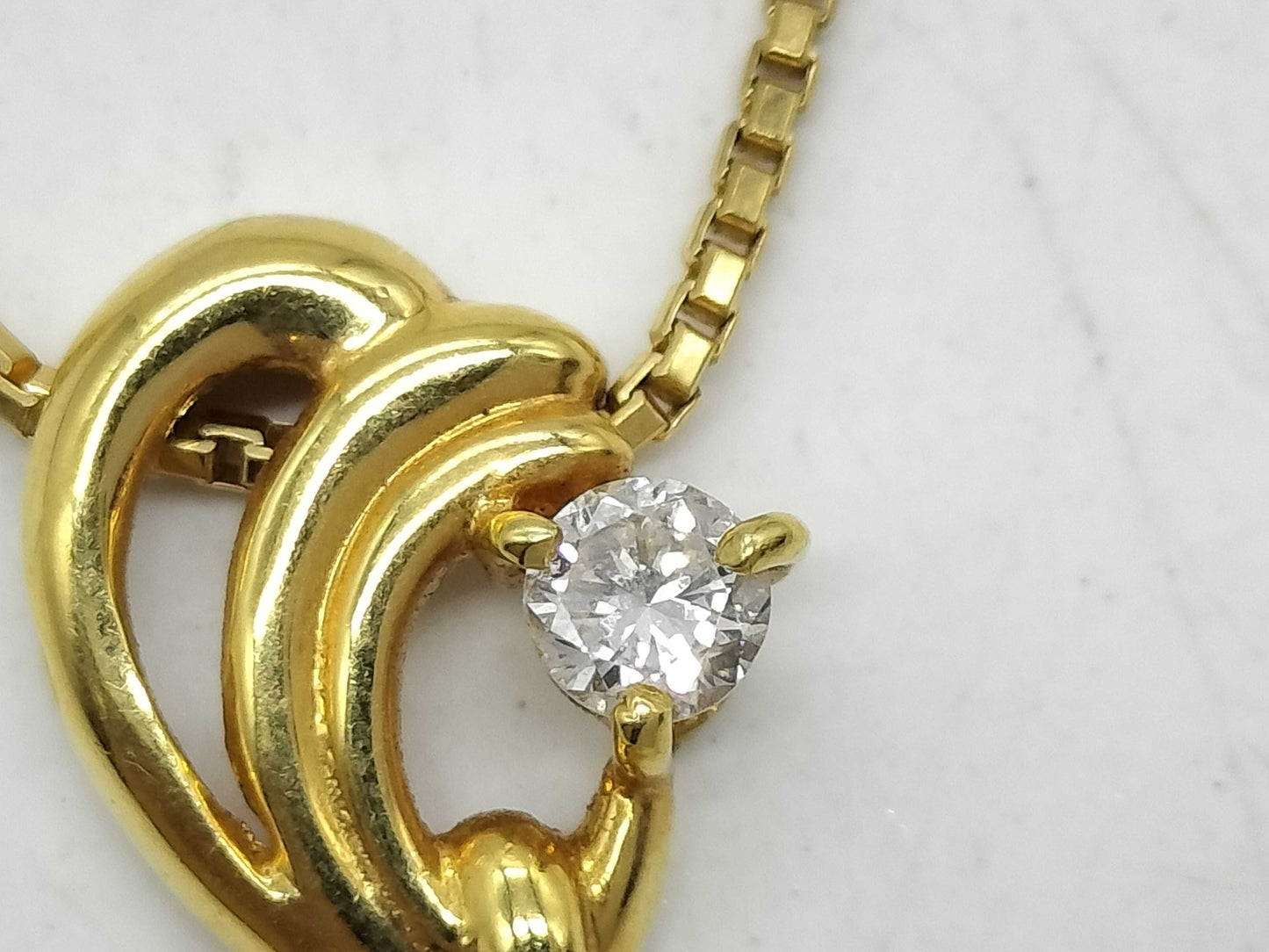 D0.30ct K18 4.2g Necklace 