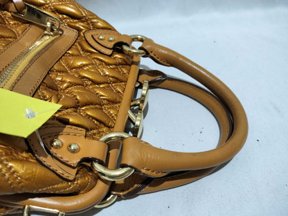 MARC JACOBS Leather Quilted Clasp 2-Way Chain Shoulder Bag