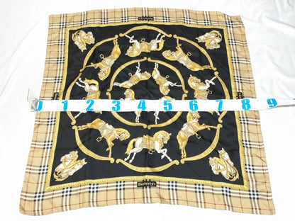 Burberrys Burberry Check Black Scarf