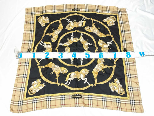 Burberrys Burberry Check Black Scarf