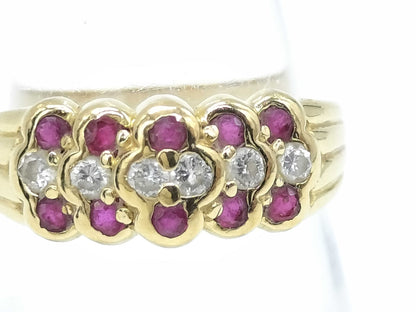 R0.46ct D0.20ct K18 3.3g Ring 