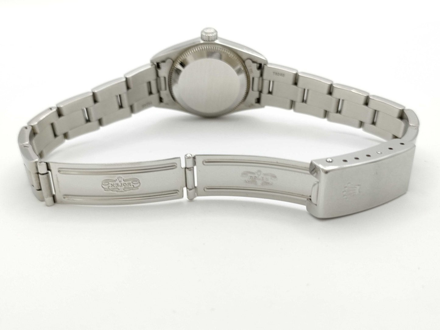 ROLEX 76080 A892605 Blue Dial Oyster Women's Watch