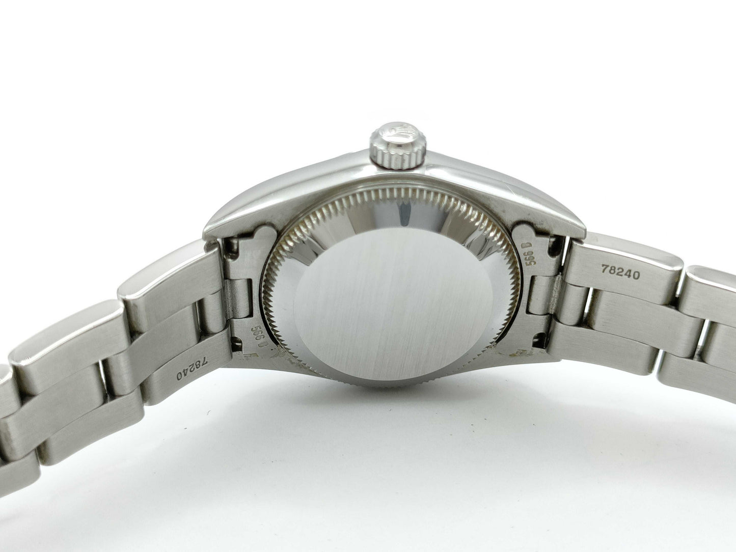 ROLEX 76080 A892605 Blue Dial Oyster Women's Watch